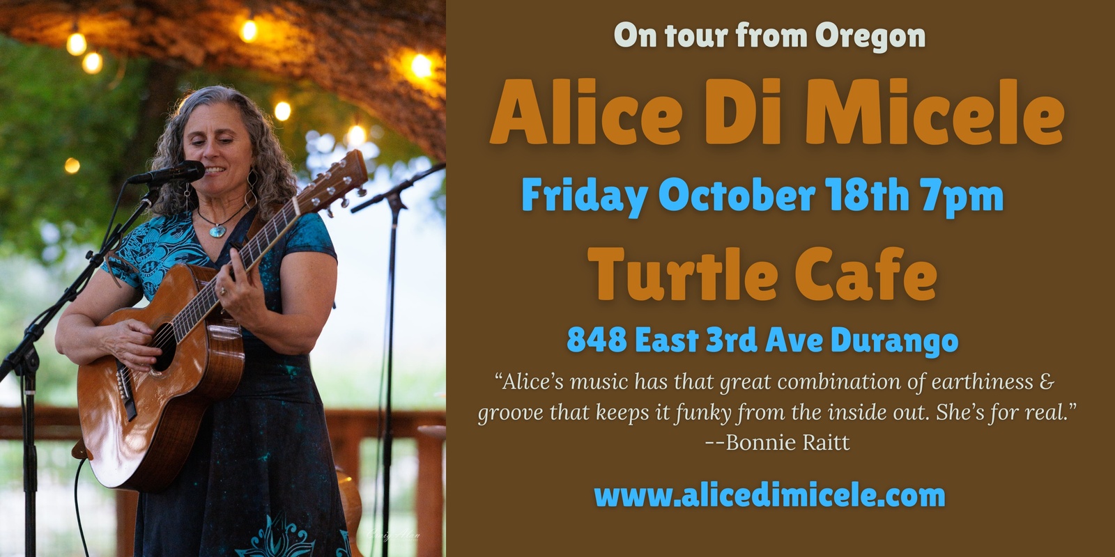 Banner image for Alice Di Micele in Durango