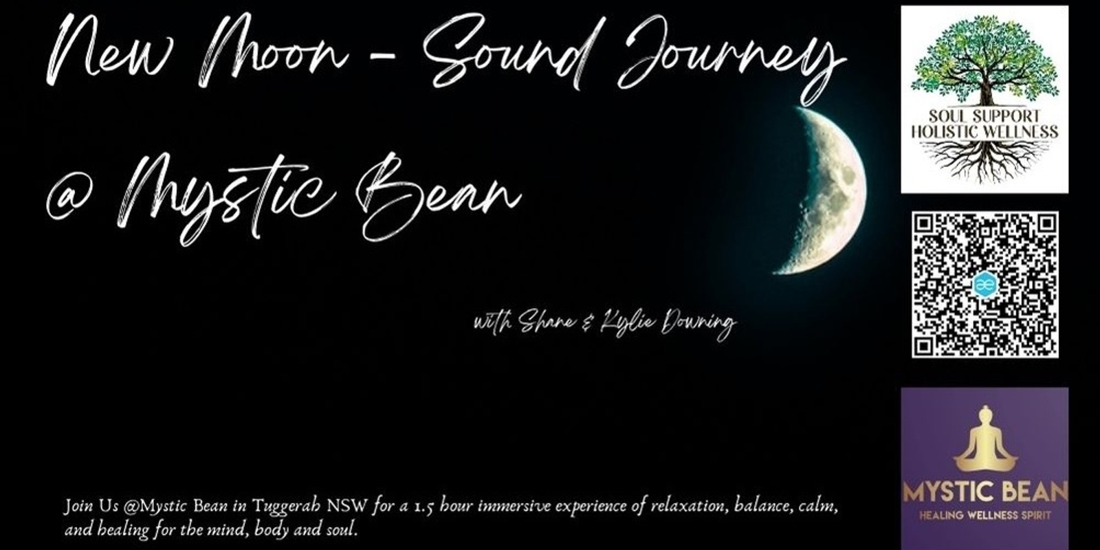 Banner image for New Moon Sound Healing Journey @ Mystic Bean