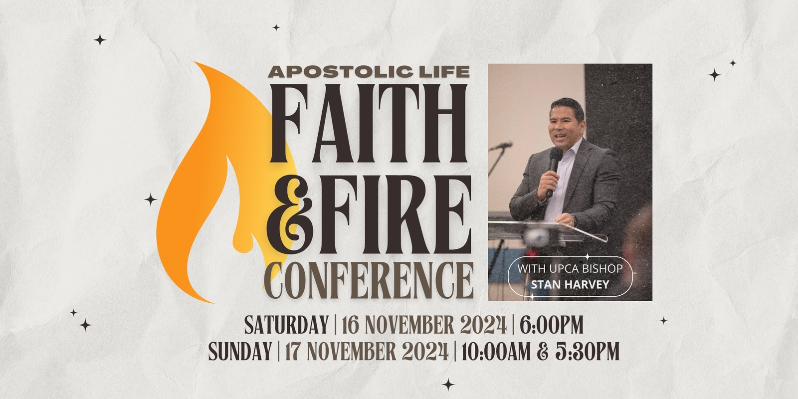 Banner image for Faith and Fire Conference 2024