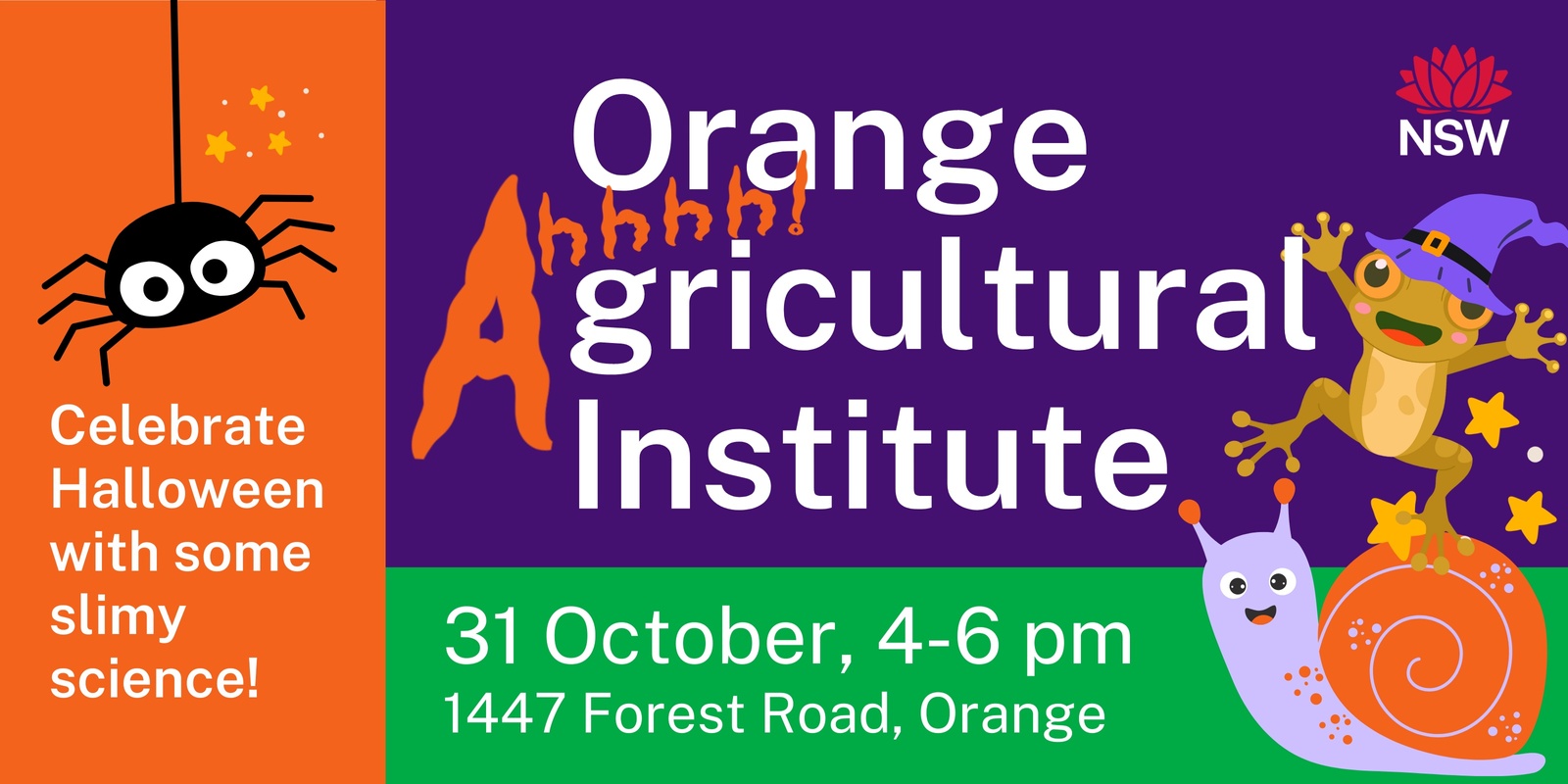 Banner image for Halloween at the Orange Ahhhhgricultural Institute