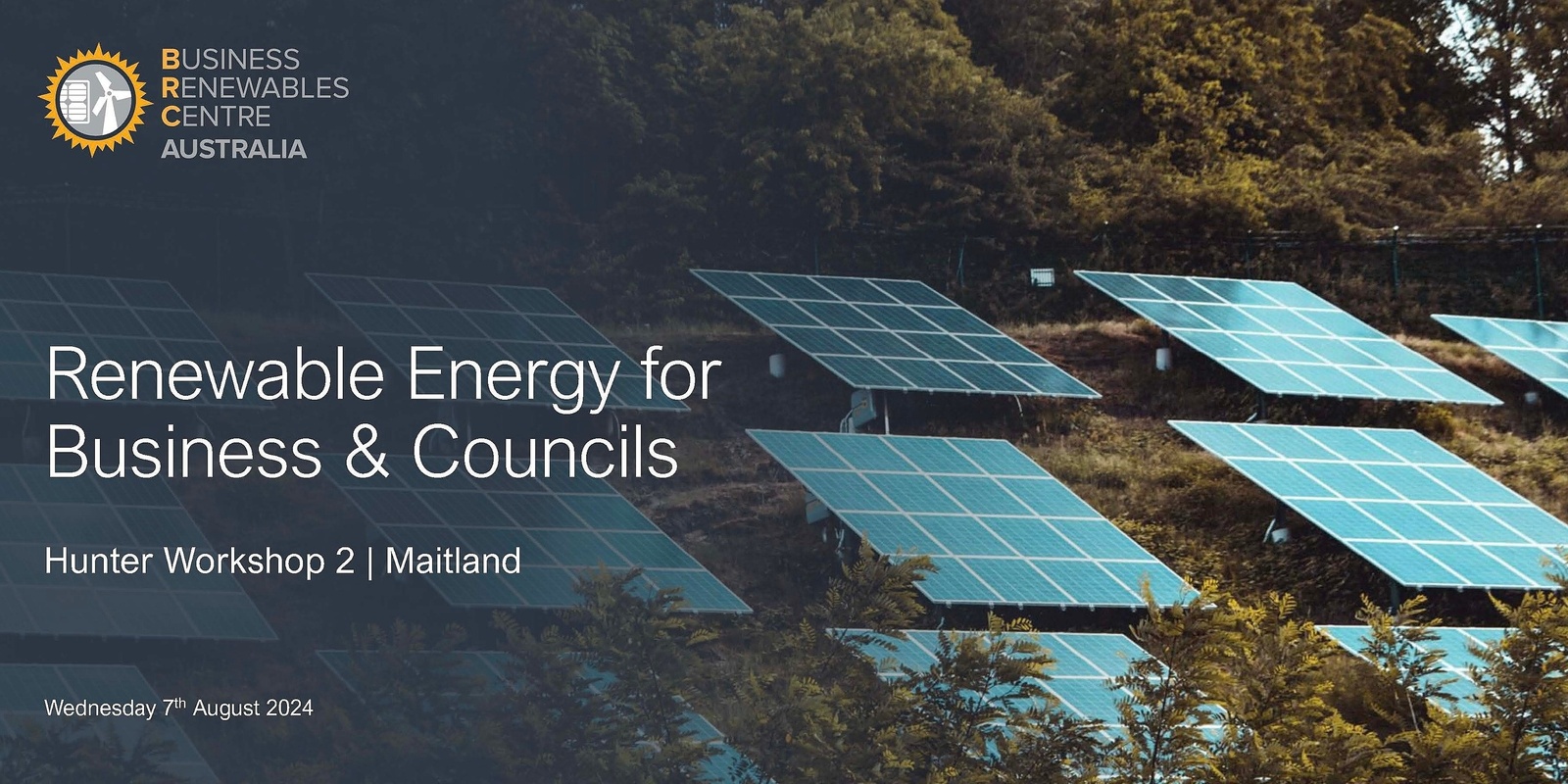 Banner image for Renewable Energy Training Workshop for Business & Councils in the Hunter - Maitland