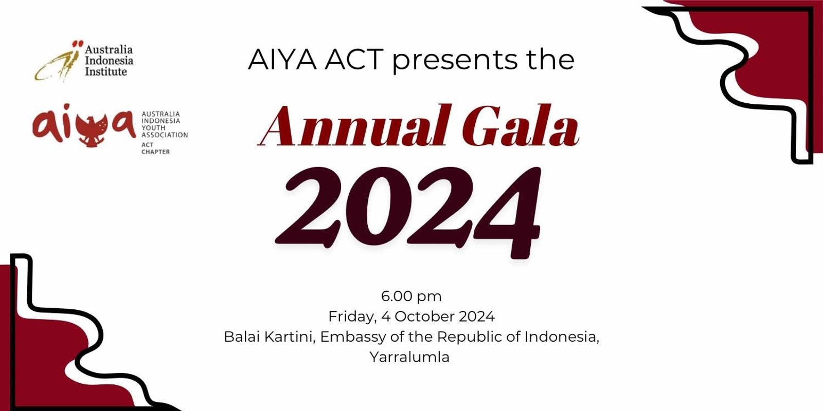 Banner image for AIYA ACT 2024 Annual Gala Dinner