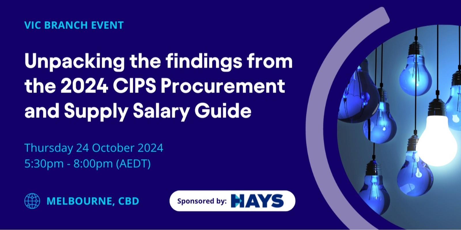 Banner image for VIC Branch - Unpacking the findings from the 2024 CIPS Procurement and Supply Salary Guide