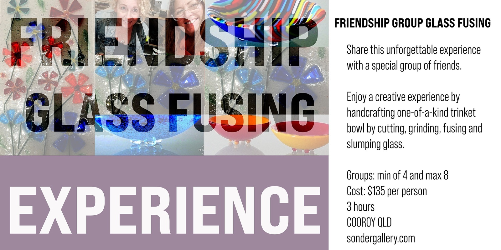 Banner image for Friendship Group Glass Fusing and Slumping Experience