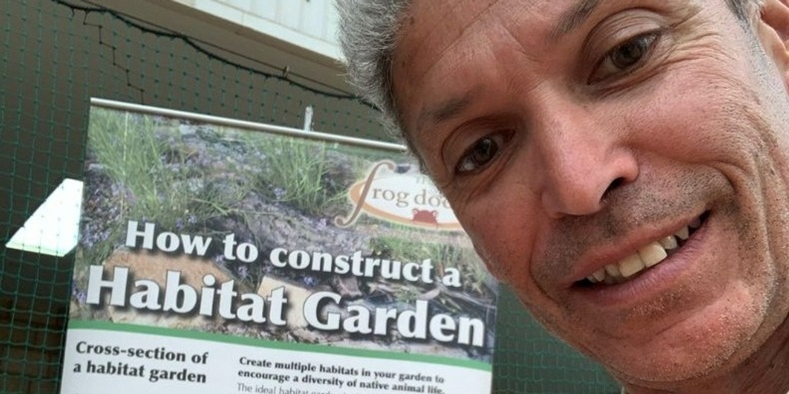 Banner image for 'Creating a Frog Friendly Garden' with the Frog Doctor, Johnny Prefumo