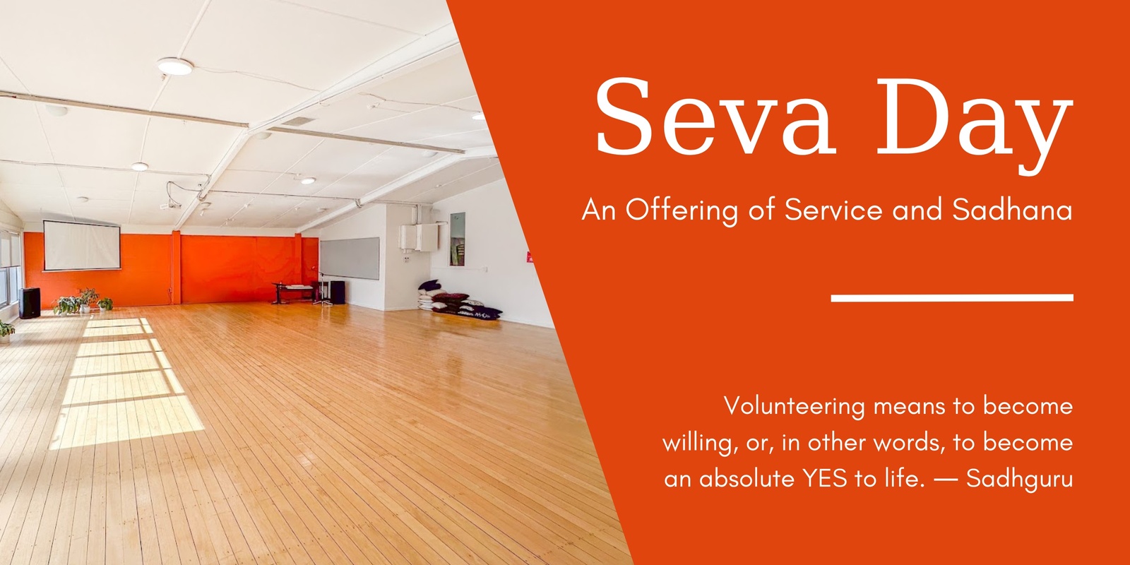 Banner image for Seva Day - A Monthly Offering of Service and Sadhana