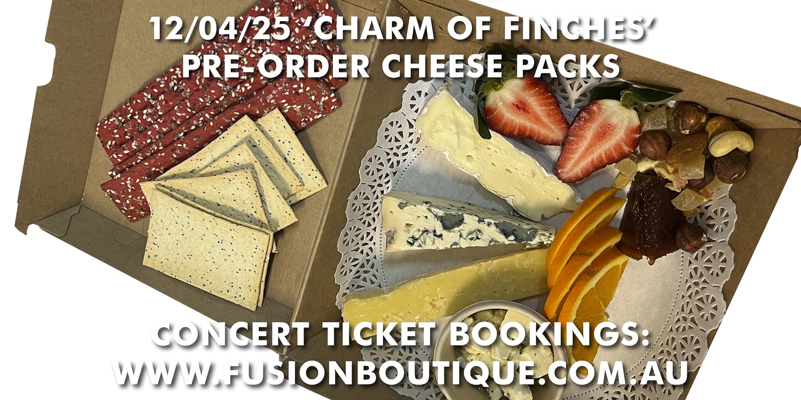 Banner image for Copy of BAROQUE pre-order CHEESE PACK for the "Charm Of Finches" concert