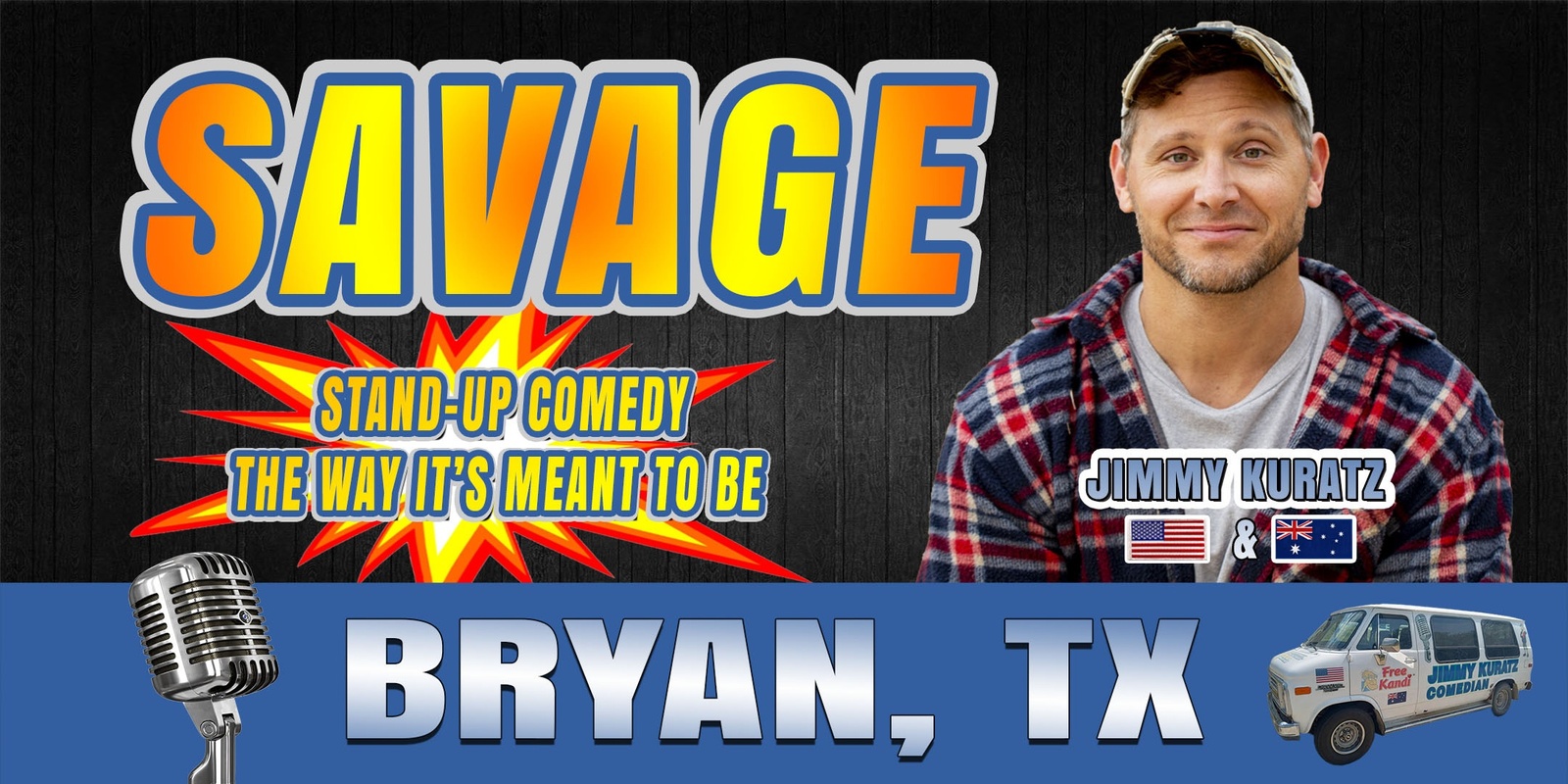 Banner image for STAND-UP comedy ♦ BRYAN, TX (3rd Floor Cantina)