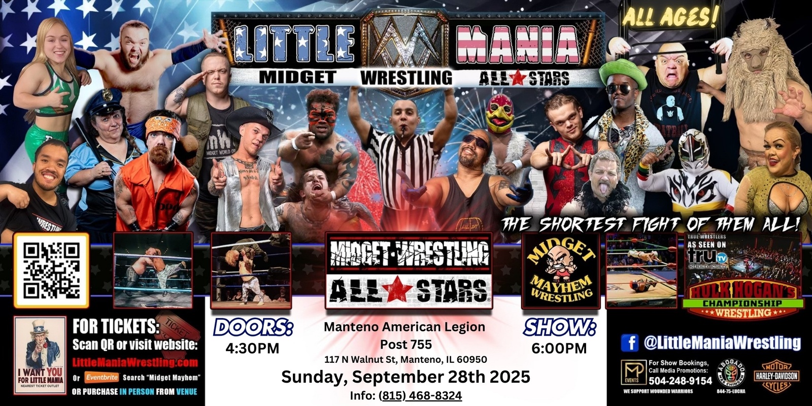 Banner image for Little Mania Wrestling: Massive Entertainment from Midget Stars!