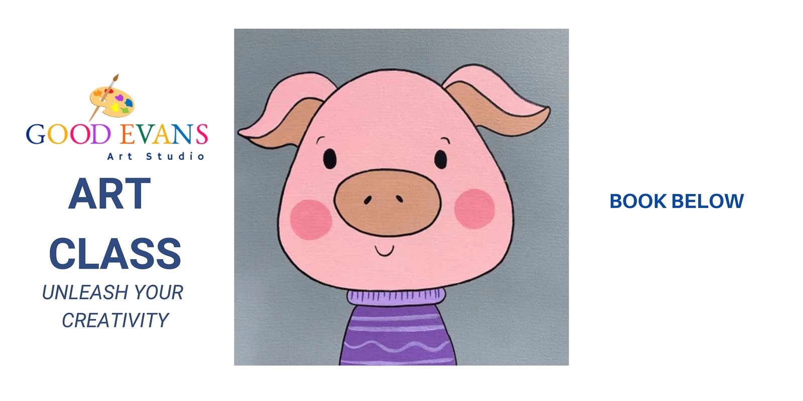 Banner image for Kids Painting Class -Pig (Ballina Indoor Sports Centre)