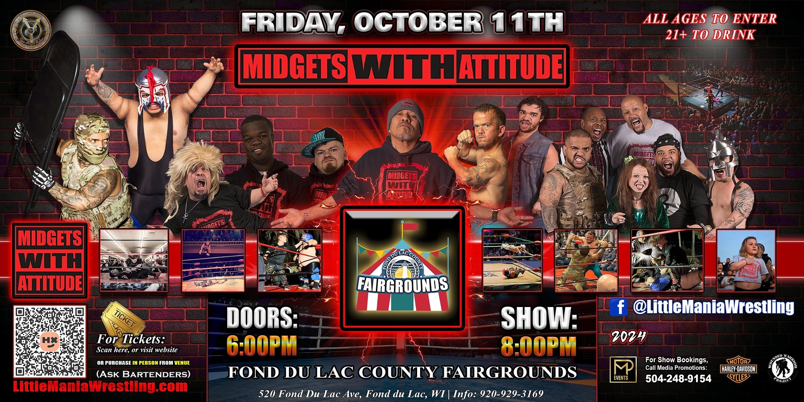 Banner image for Fond Du Lac, WI - Midgets With Attitude: Fight Night @ Fond Du Lac County Fairgrounds - Micro Aggression!