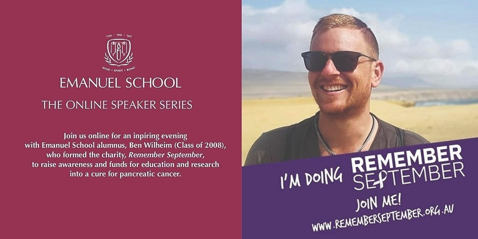 Banner image for Gesher Online Speaker Series with Ben Wilheim