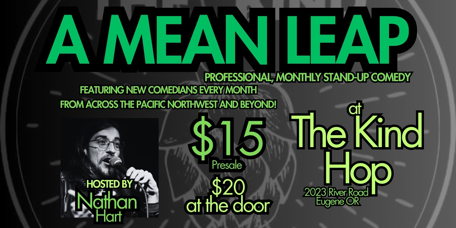 Banner image for A Mean Leap: Comedy At The Kind Hop