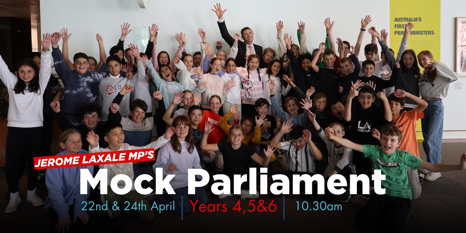 Banner image for Jerome Laxale MP's Mock Parliament - Year 4, 5&6