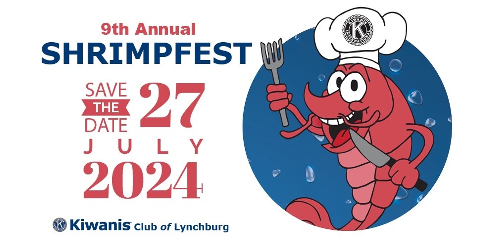 Banner image for 9th Annual Kiwanis Club of Lynchburg Shrimpfest