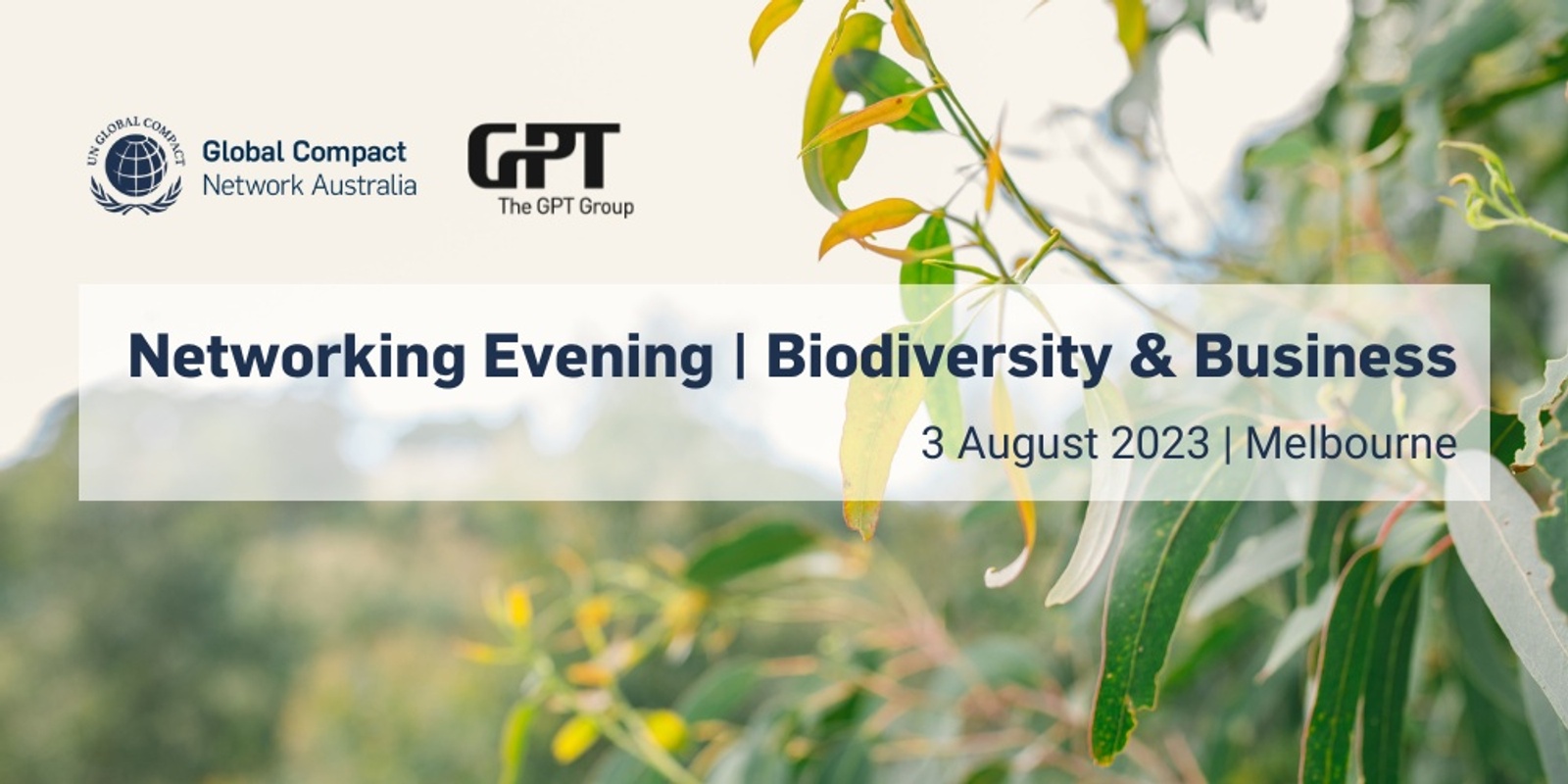 Banner image for UNGCNA Melbourne Networking Evening: Biodiversity & Business with GPT