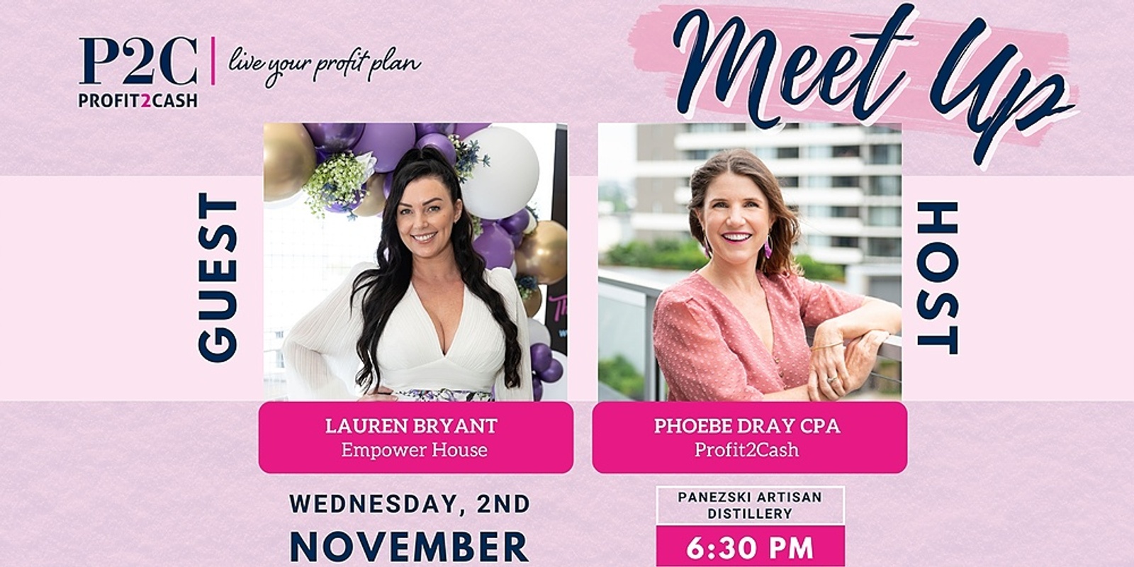 Banner image for Ambitious Biz Owners Meetup - presents Lauren Bryant