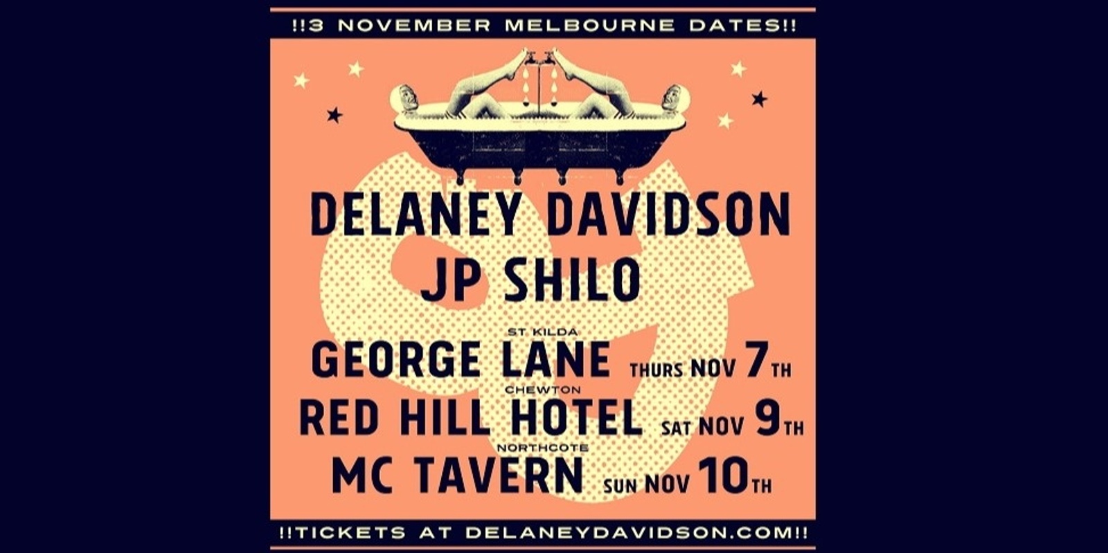 Banner image for Delaney Davidson + J.P. Shilo - LIVE at Red Hill Hotel (Chewton)