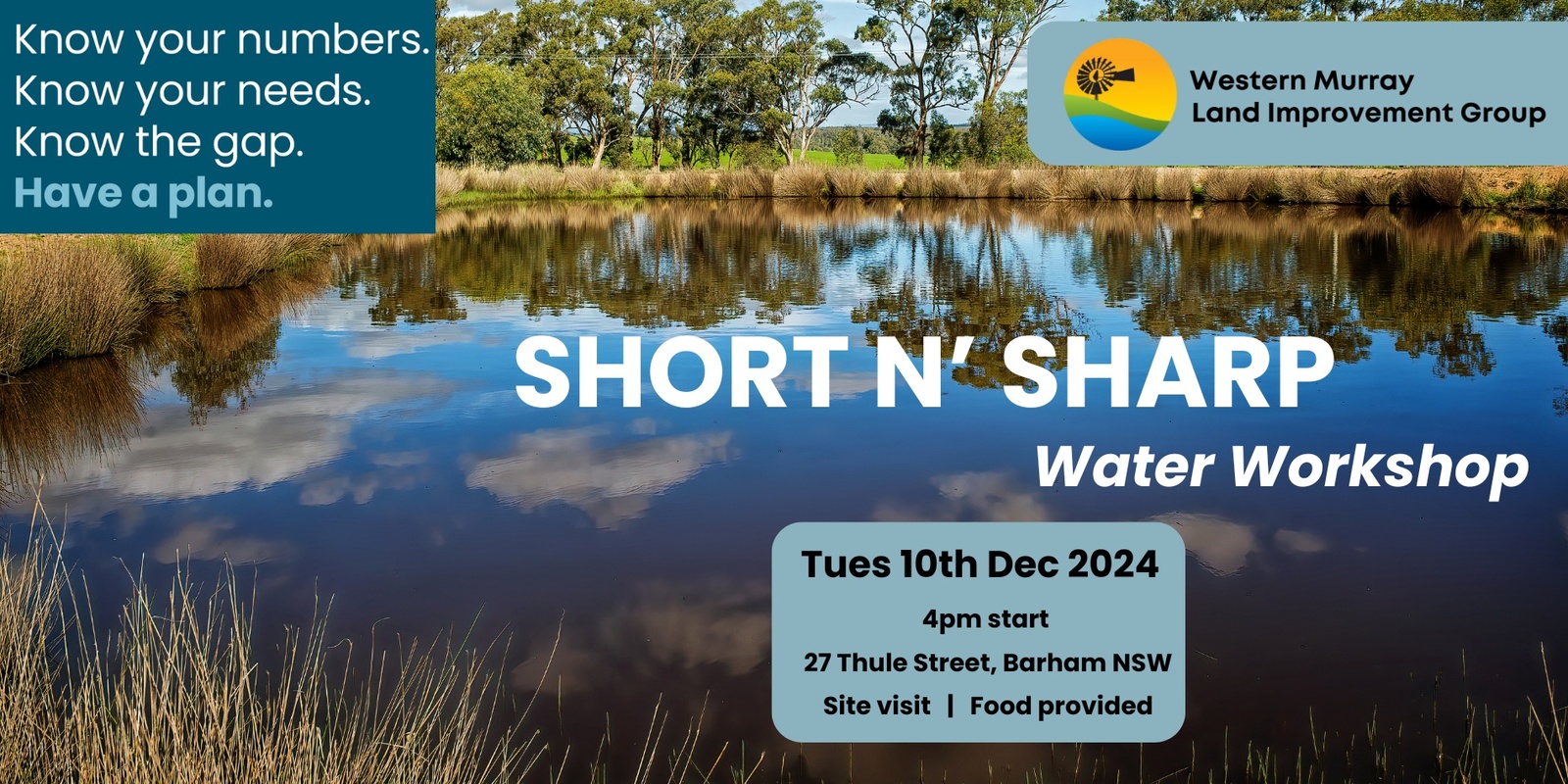 Banner image for Short n' Sharp - Water Workshop