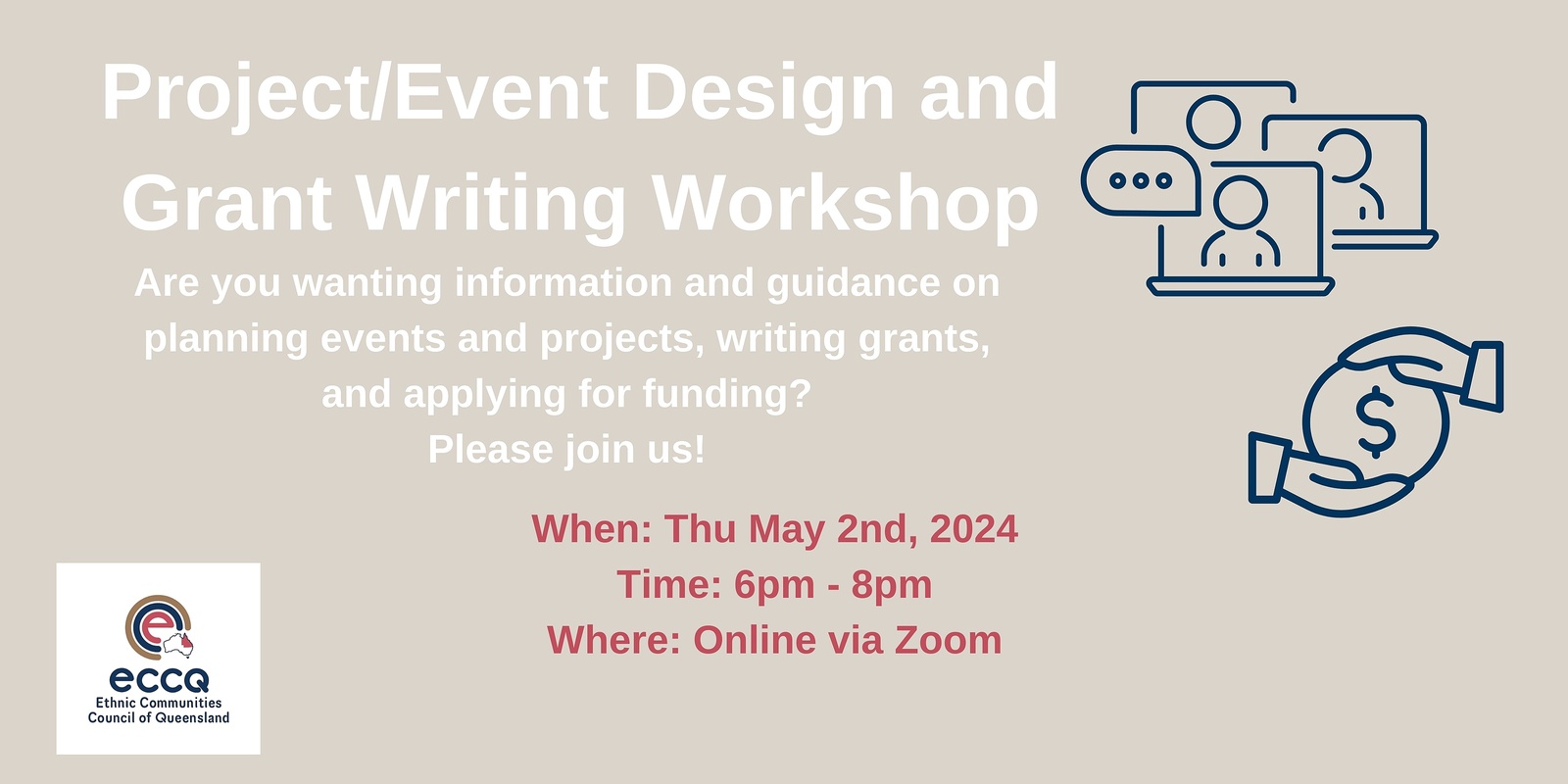 Banner image for Project/Event Design and Grant Writing Online Workshop