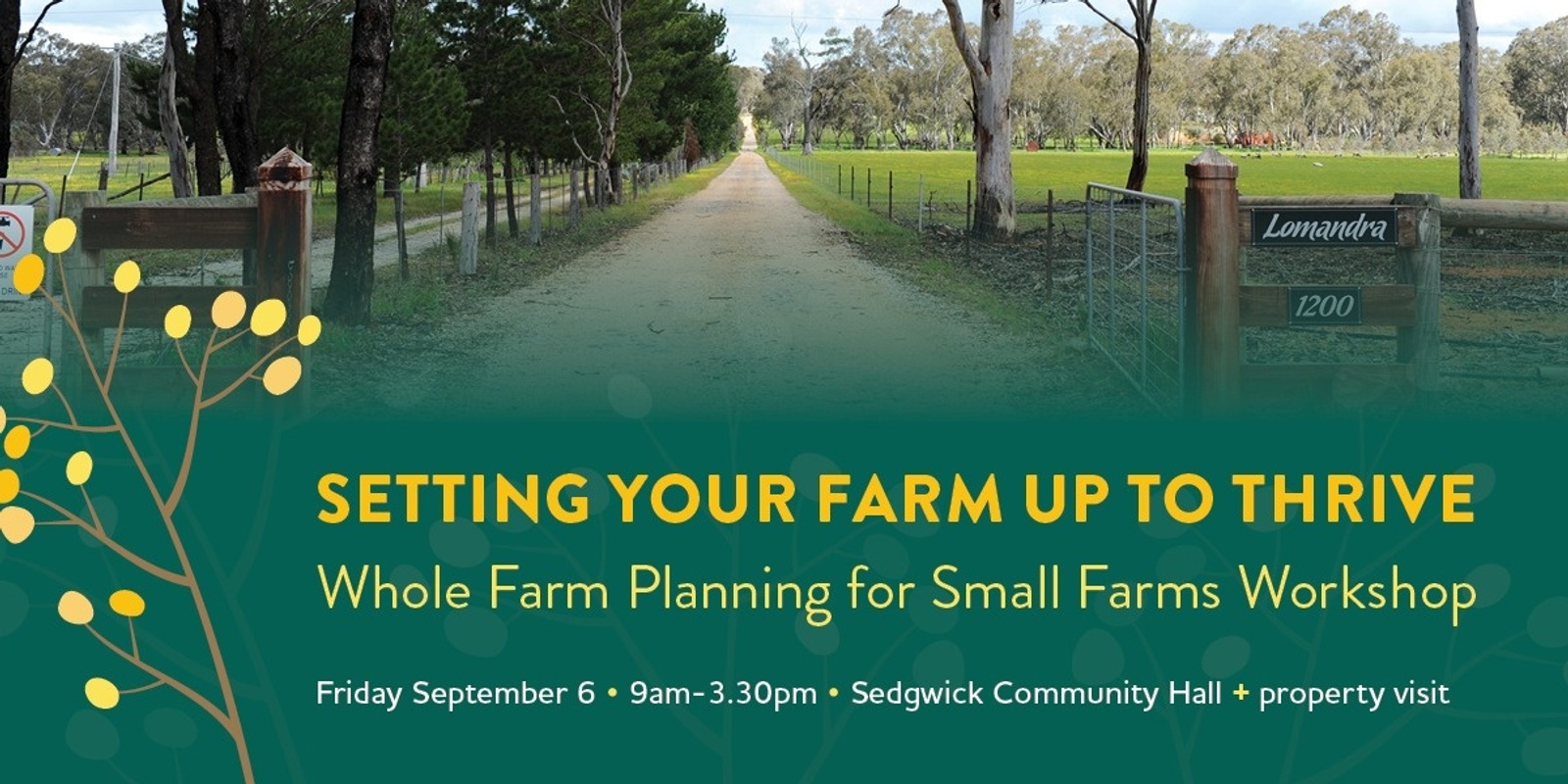 Banner image for Setting your Farm up to Thrive: Whole Farm Planning for Small Farms Workshop