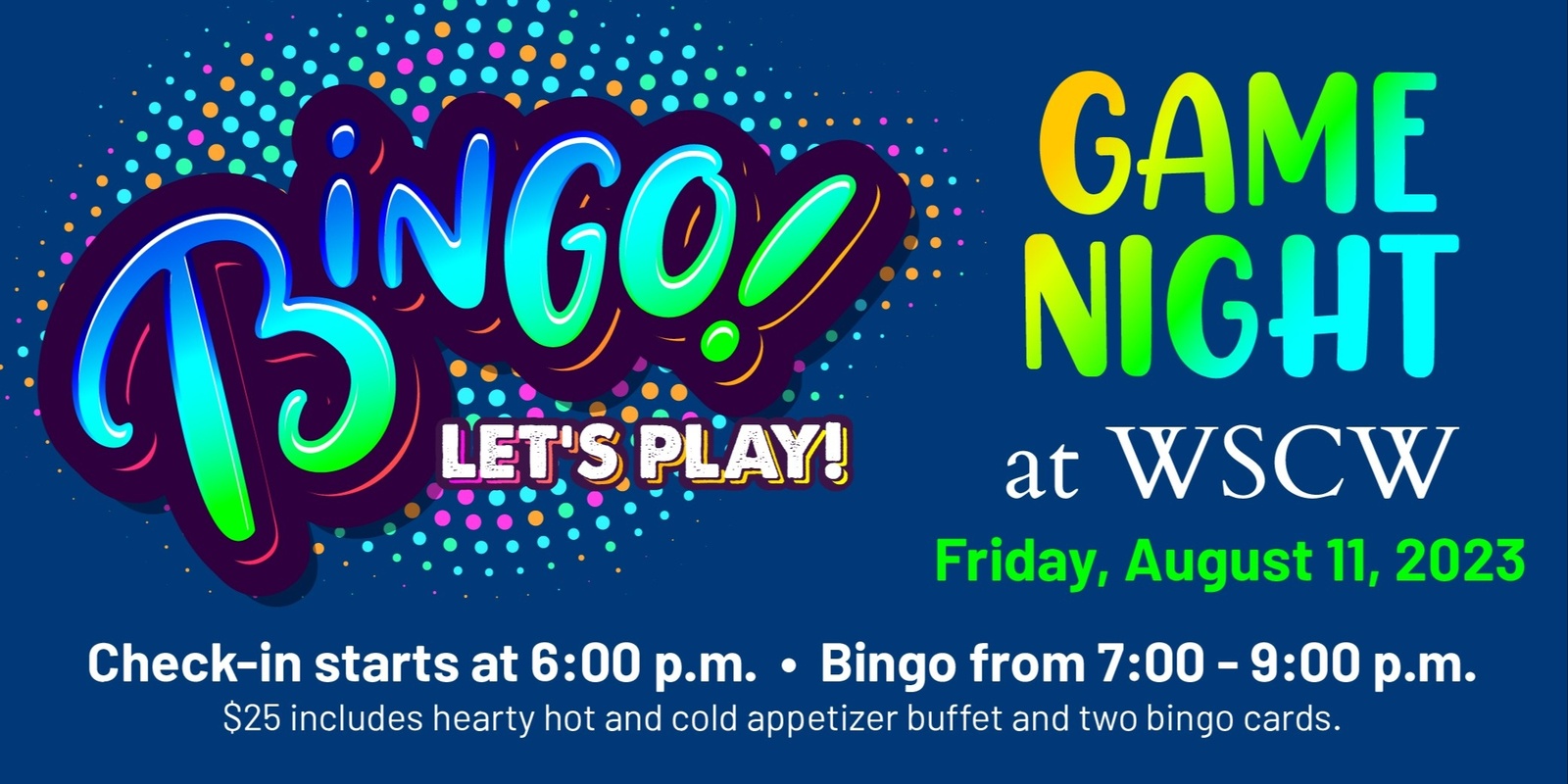 Banner image for Game Night - Let's Play Bingo! August 11