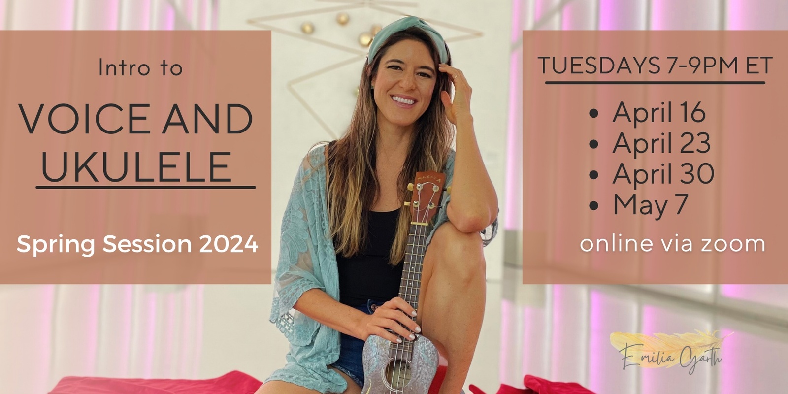Banner image for Intro to Singing and Ukulele: Spring Session 2024