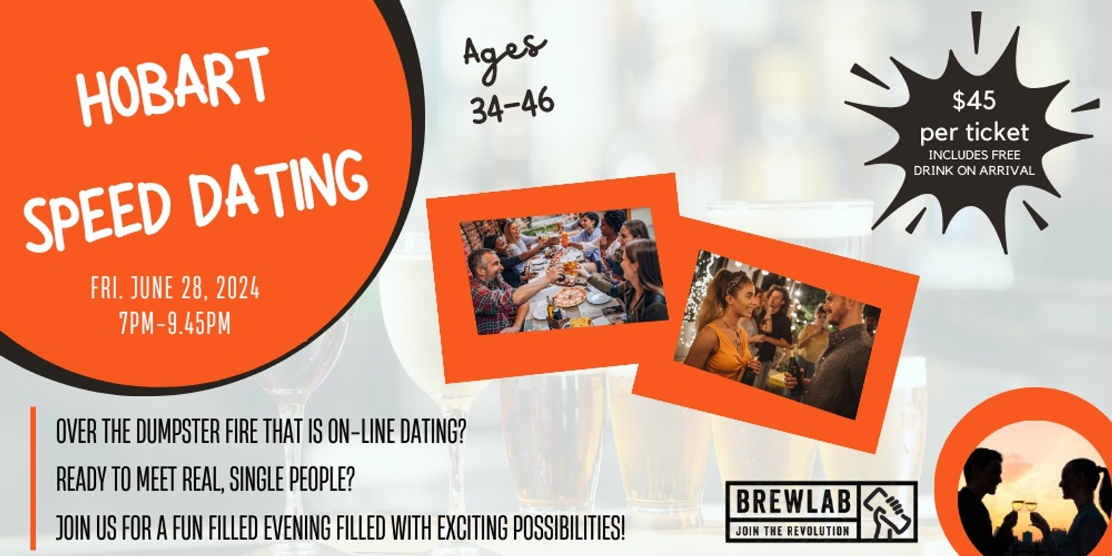 Banner image for Hobart Speed Dating Ages 34-46