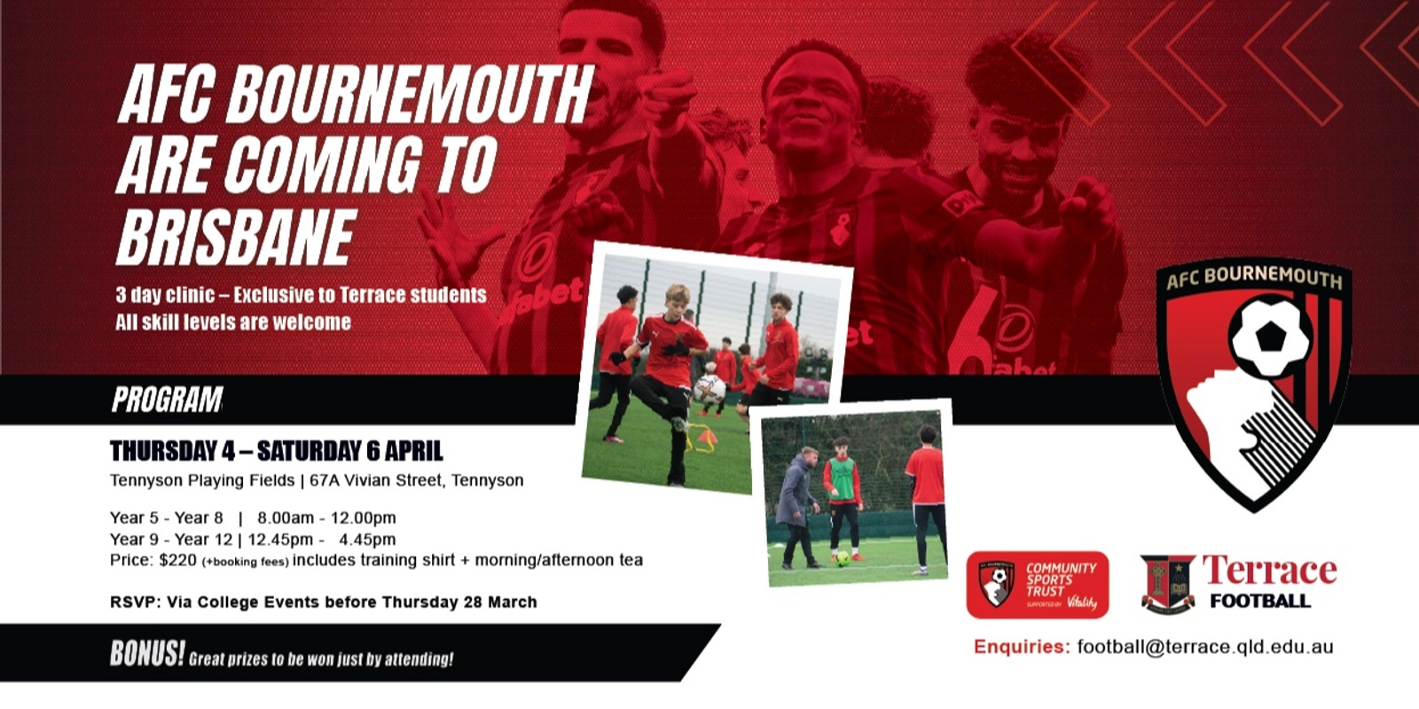 Banner image for AFC Bournemouth Easter Football Clinic #1