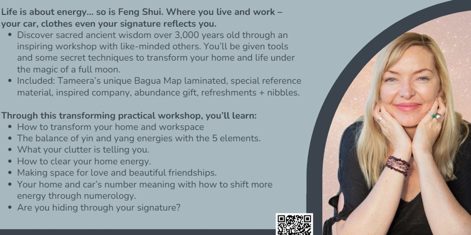 Banner image for Feng Shui Energy Masterclass with Tameera Kemp