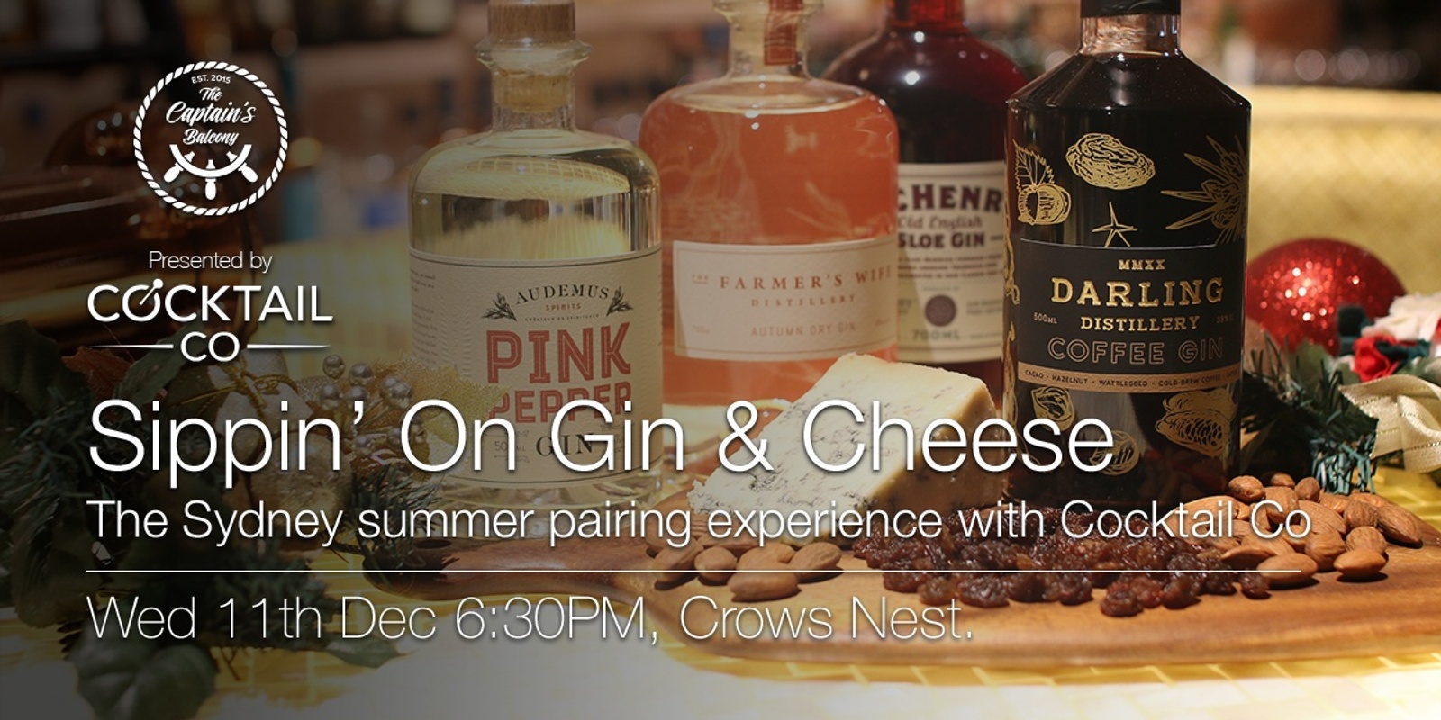 Banner image for Sippin' On Gin & Cheese