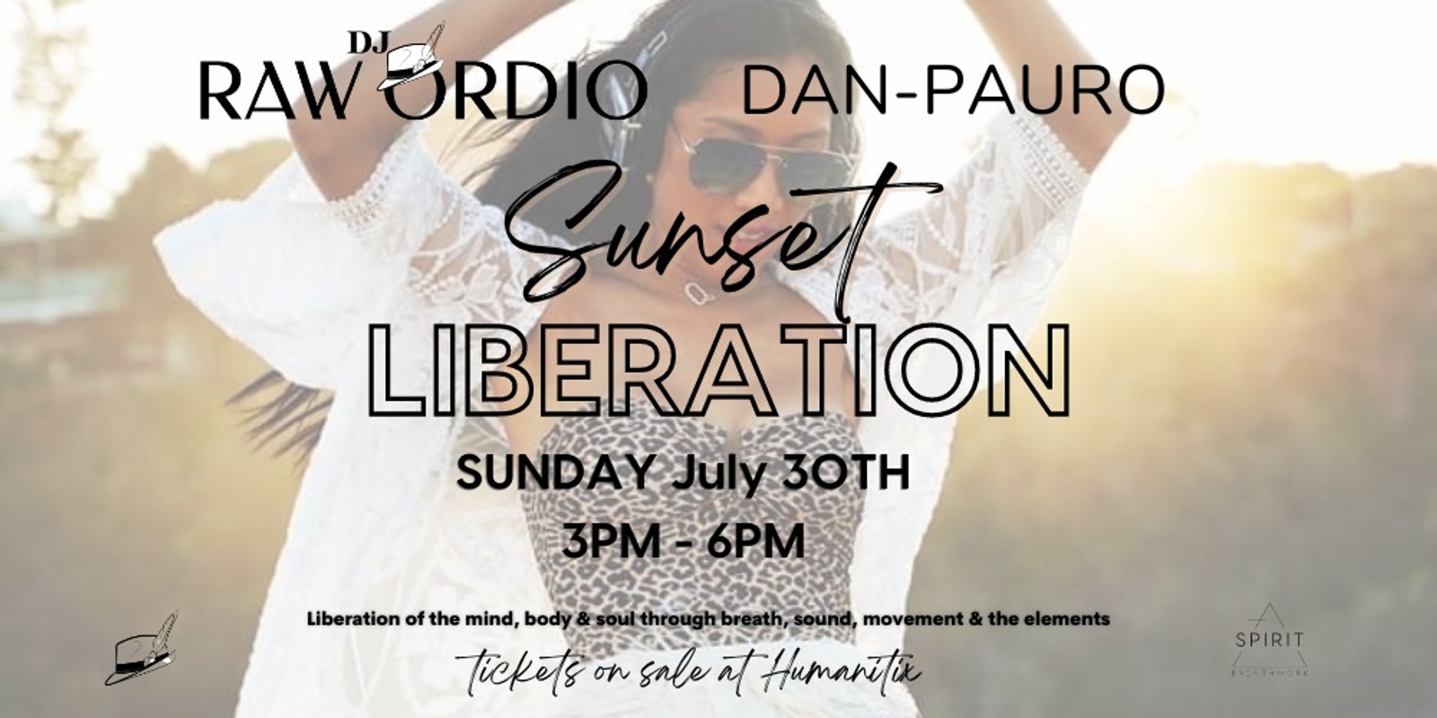 Banner image for Sunshine Coast |Sunset Liberation | Dan Pauro & DJ Raw Ordio | July 30 th