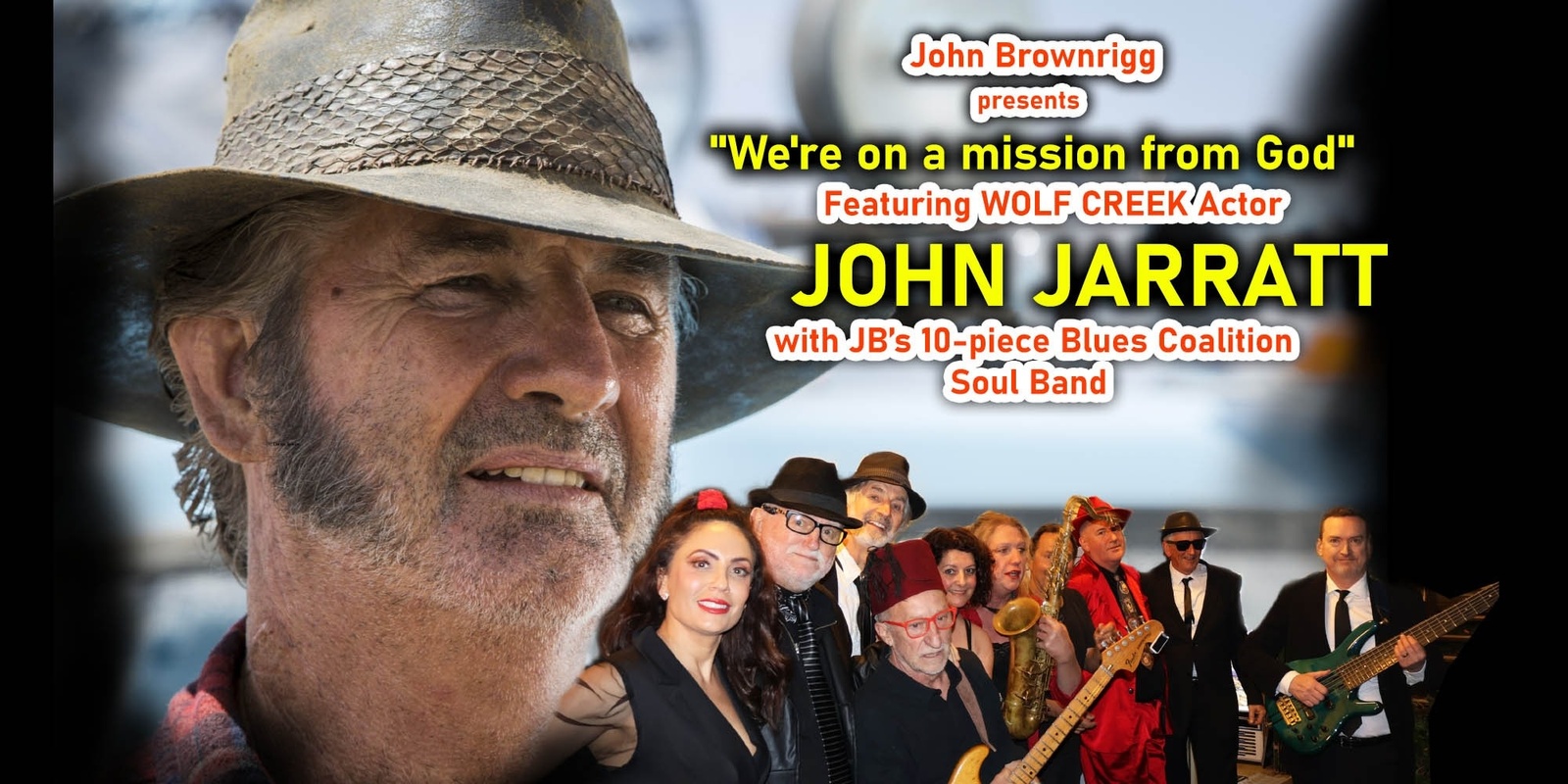 Banner image for JOHN JARRATT - 'We're On a Mission from God'