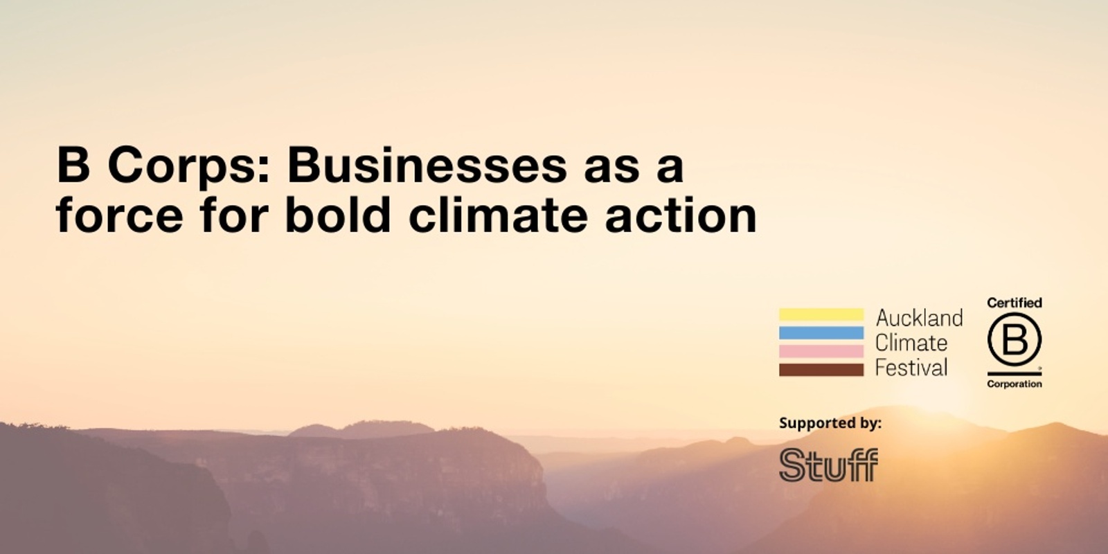 Banner image for B Corps: Businesses as a force for bold climate action