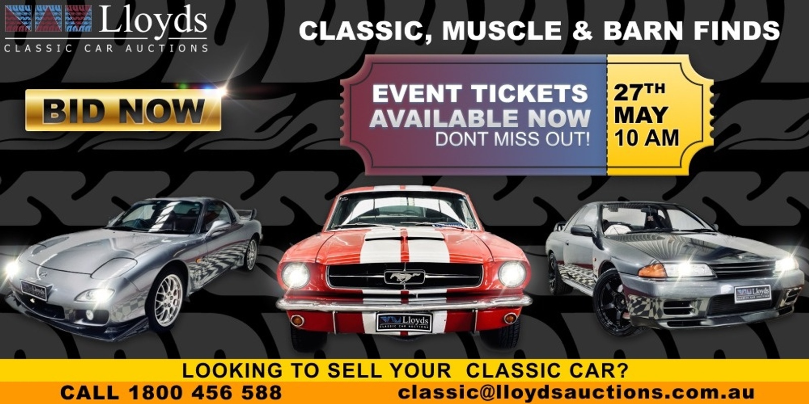 Banner image for Lloyds Classic Car Auction - Classic, Muscle and Barn Finds. 