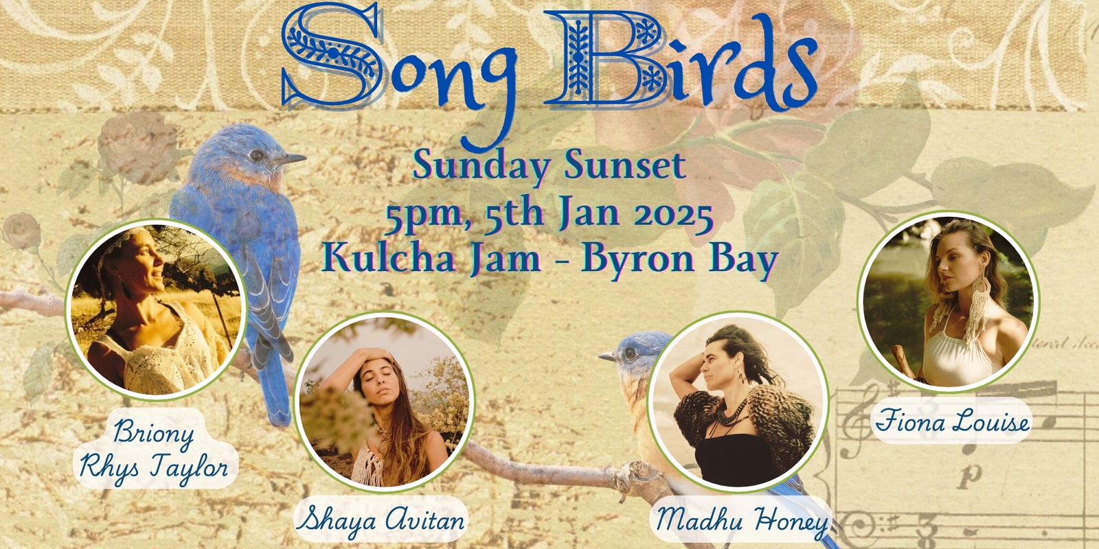 Banner image for Song Birds ~ Intimate tales of the heart 