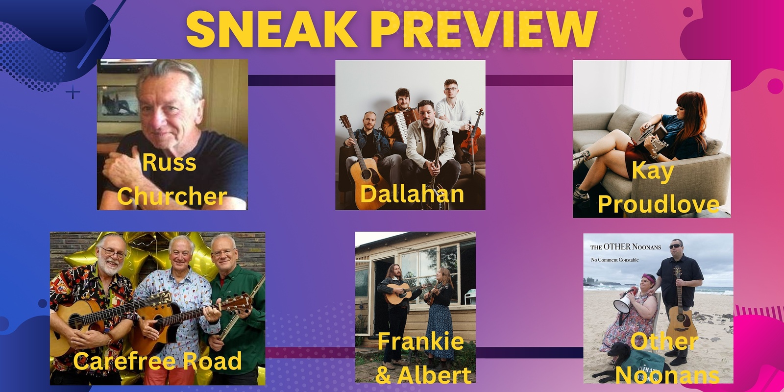 Banner image for Illawarra Folk Club presents A Sneak Preview