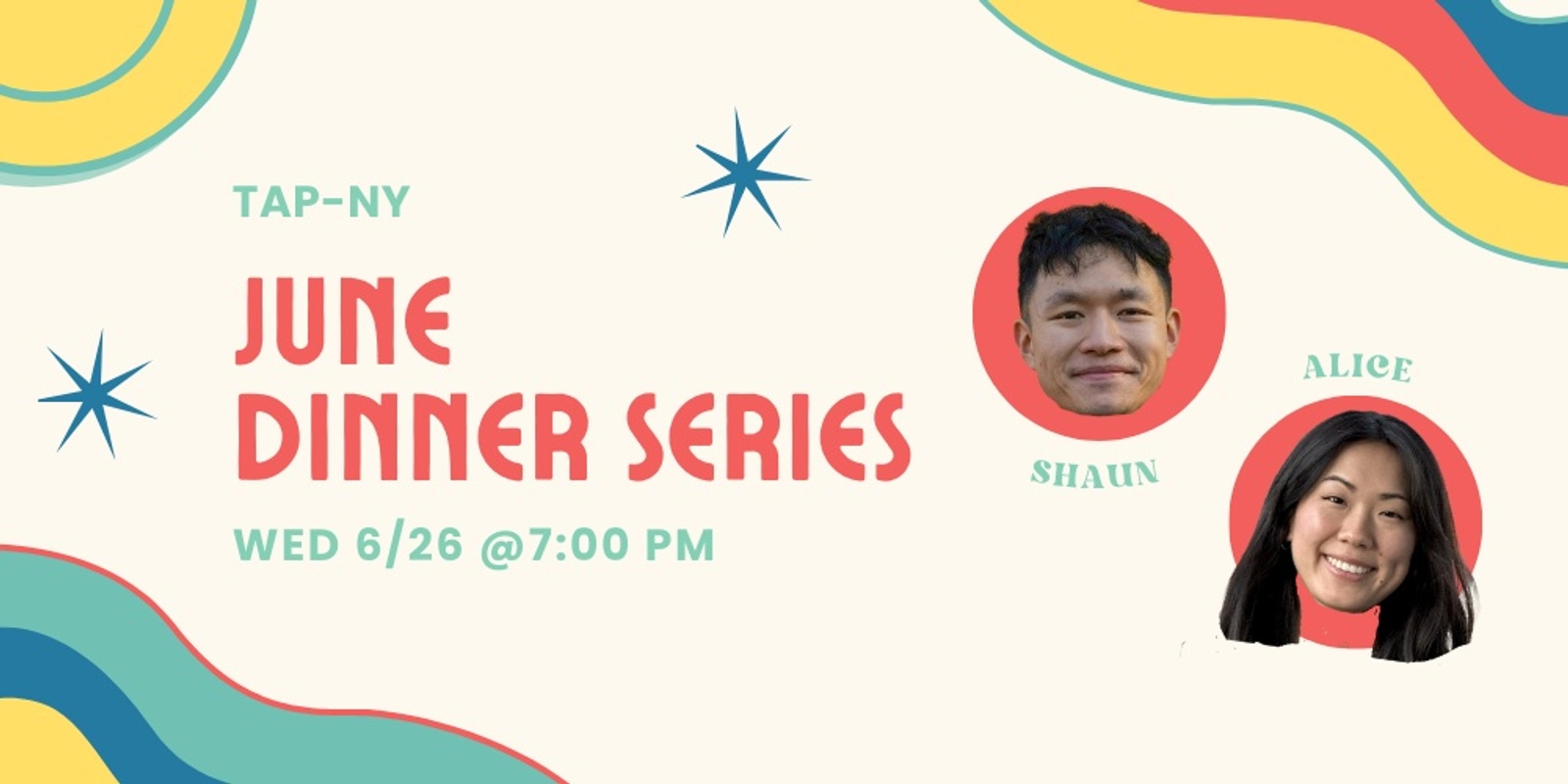 Banner image for TAP-NY June Dinner Series