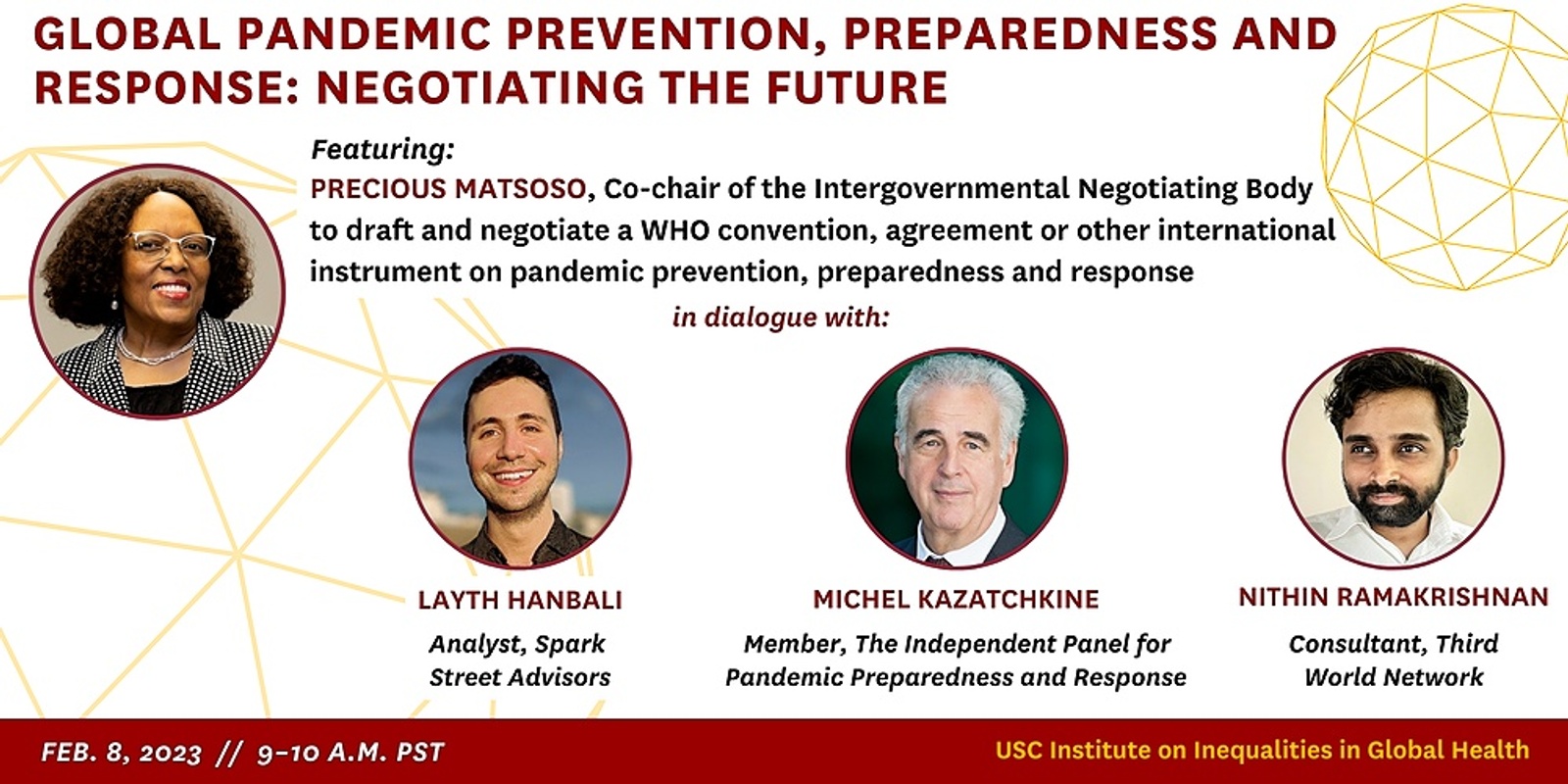 Banner image for Global Pandemic Prevention, Preparedness and Response: Negotiating the Future