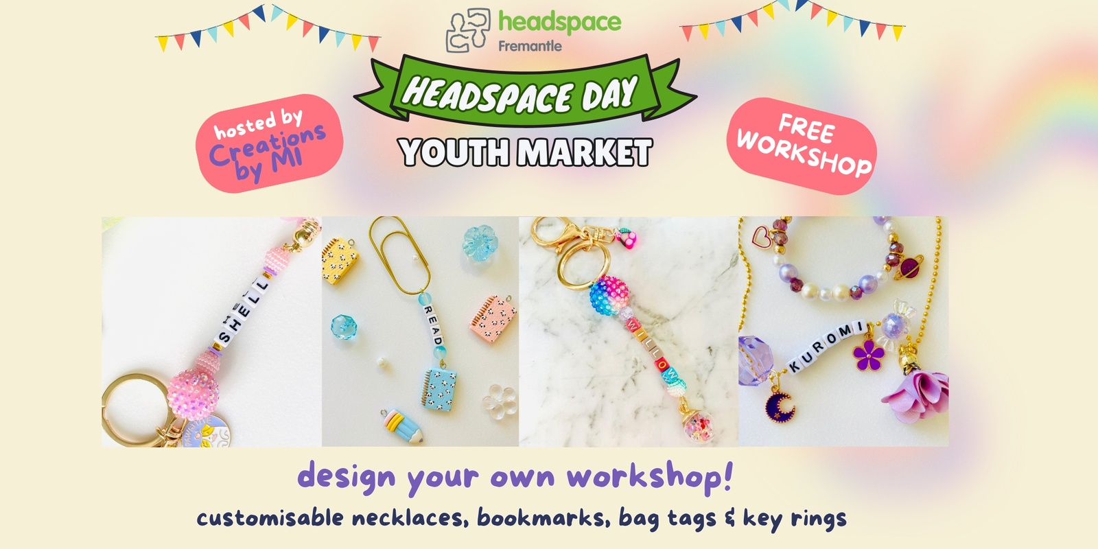 Banner image for Creations by MI workshop - headspace Youth market event