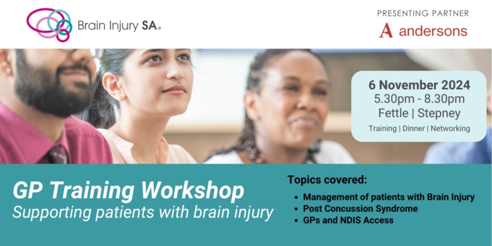 Banner image for Training for GPs - Pathways to Assistance in Management of Your Patient with Brain Injury