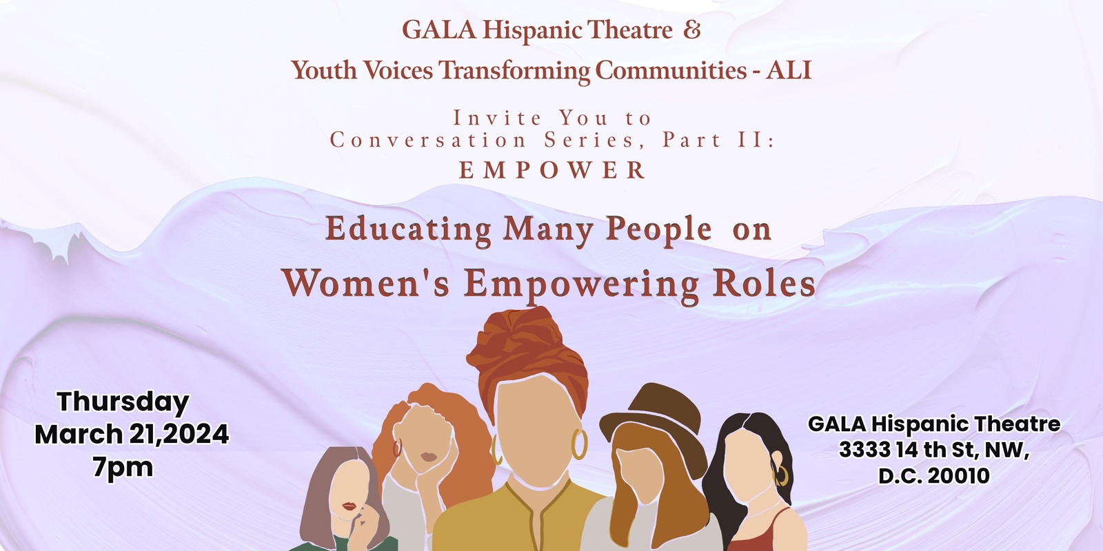 Banner image for Educating Many People  on Women's Empowering Roles