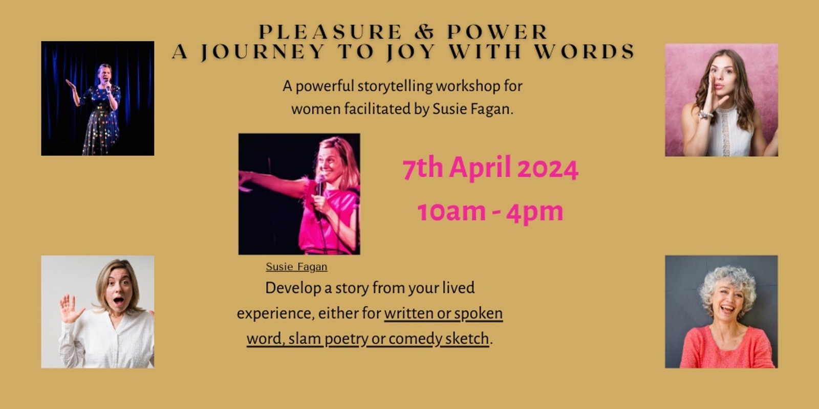 Banner image for Pleasure & Power - A Journey to Joy with Words