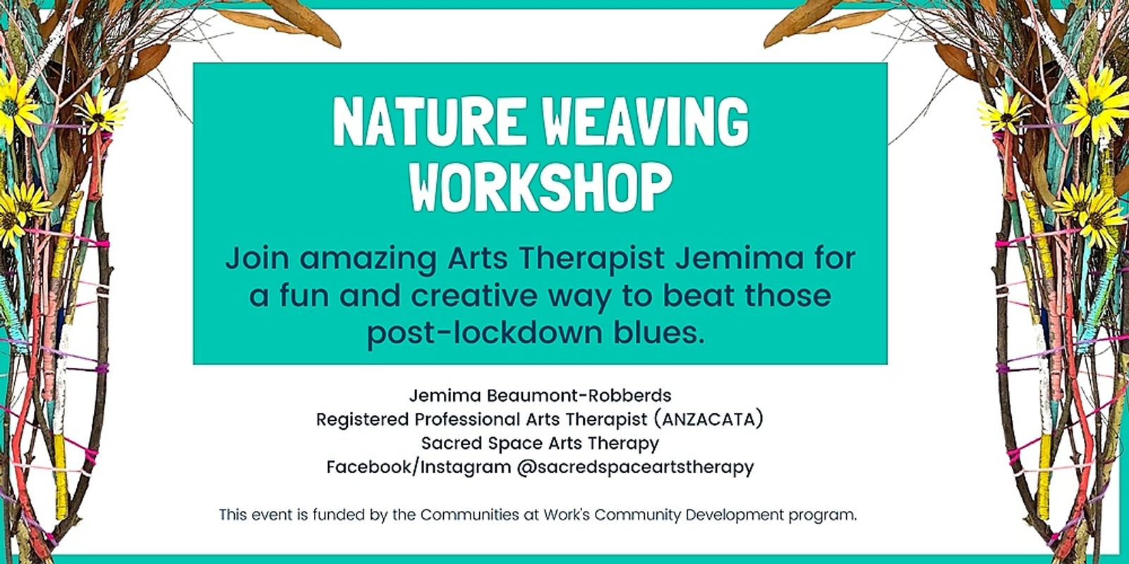 Banner image for Weaving into the new year with local Arts Therapist Jemima Beaumont-Robberds 