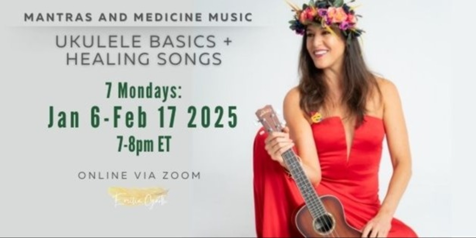 Banner image for Mantras and Medicine Music: Ukulele Basics + Healing Songs