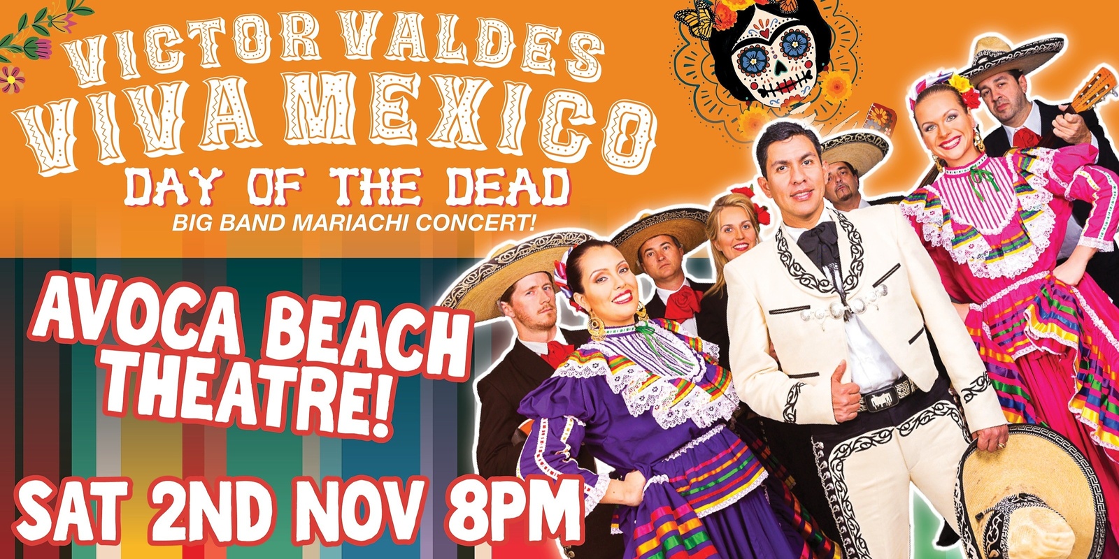 Banner image for Victor Valdes + LIVE Mariachi Band - Day Of The Dead Celebration