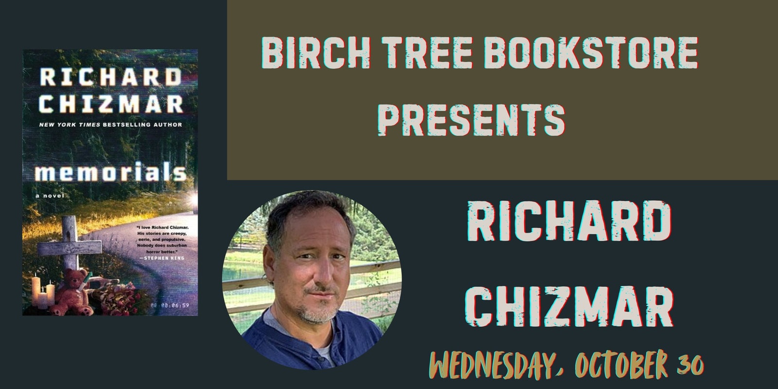 Banner image for Author Event: Memorials by Richard Chizmar