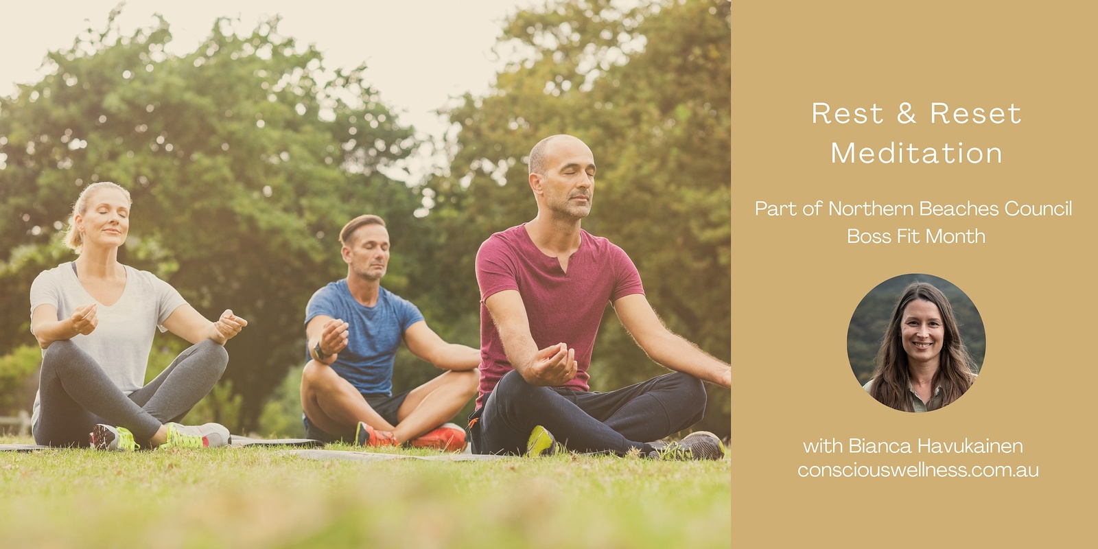 Banner image for Meditation Session for Northern Beaches Council Boss Fit 