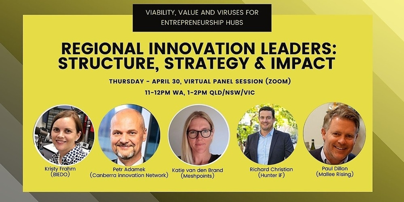 Banner image for Australian Innovation Leaders: Leaders delivering regional innovation- Structure, strategy, and impact