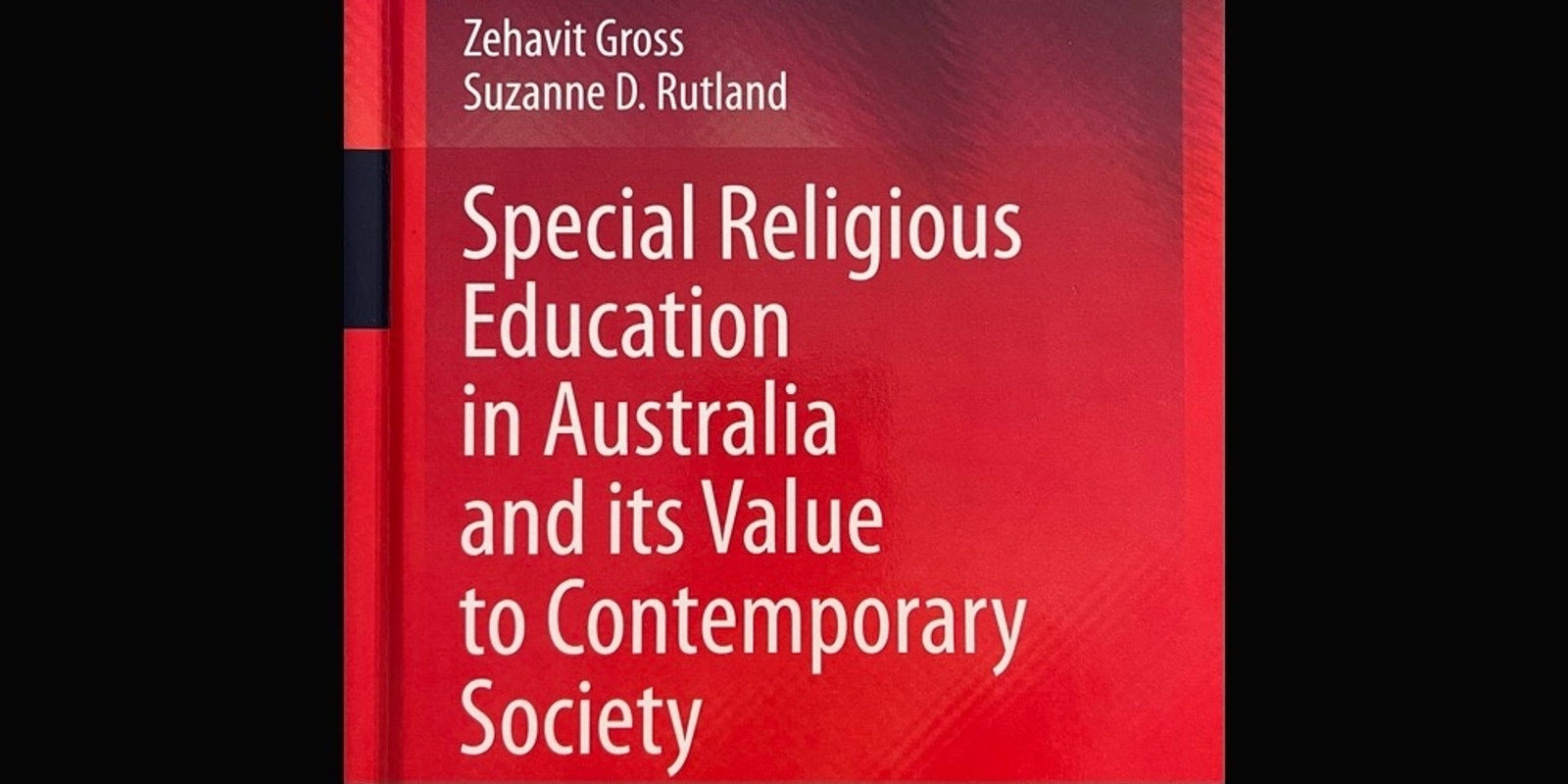 Banner image for Launch of the book “Special Religious Education in Australia and its Value to Contemporary Society”